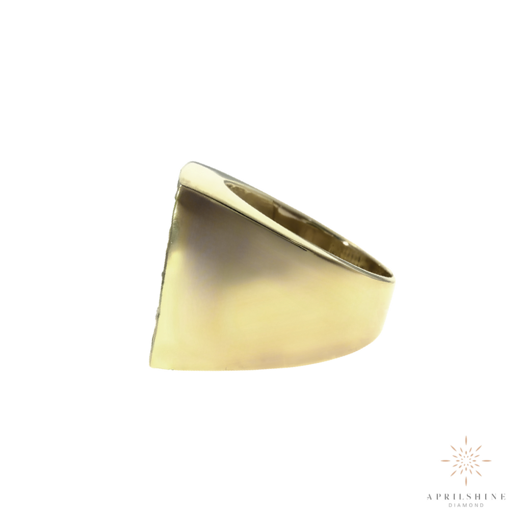 10K Gold Square Diamond Ring