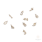 10KGold Diamond Numbers Pendant