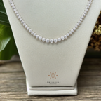 10K Gold Illusion Set Diamond Necklace