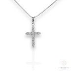 14K Gold Diamond Cross Pendant