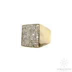 10K Gold Square Diamond Ring