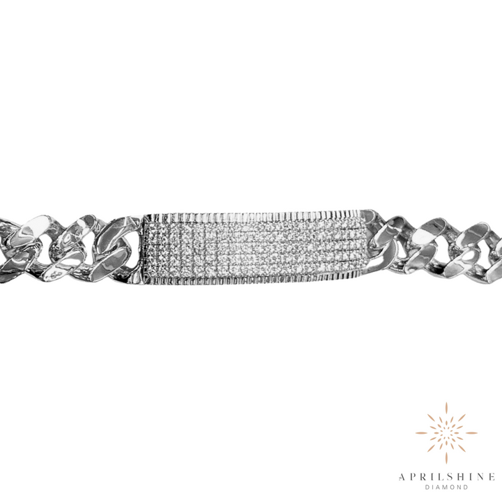 10K Gold Diamond Bracelet For Men