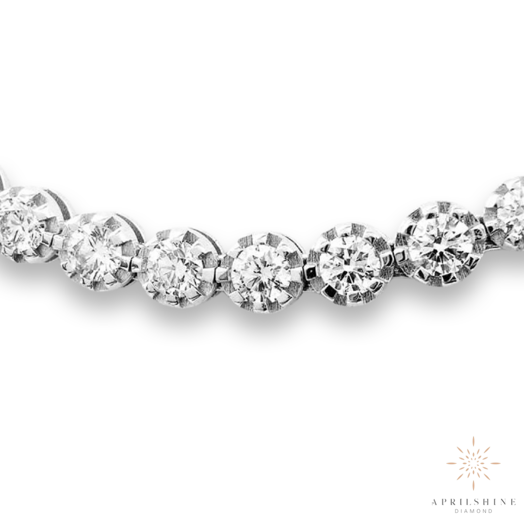 10K Gold Illusion Set Diamond Necklace