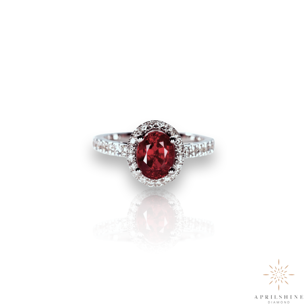 14K Gold Diamond Ruby Ring