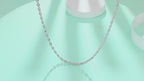 Round Diamond Necklace S925 Silver