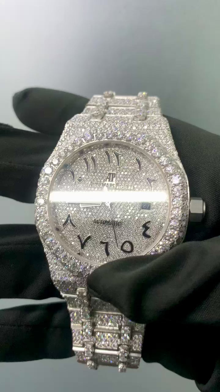 Arebic Dial Moissanite Watch