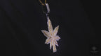 925 Moissanite Weed Pendant