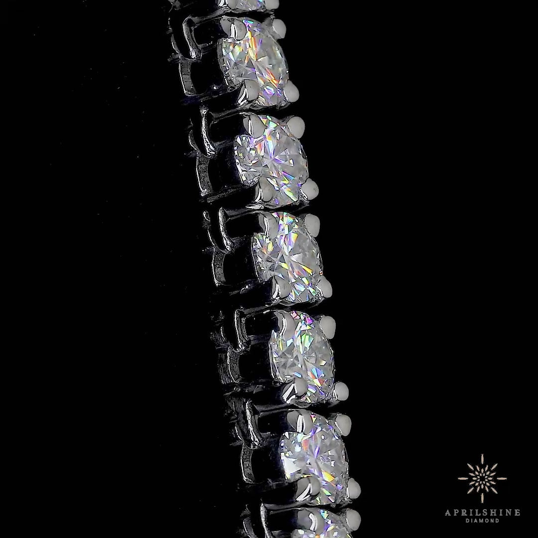 4mm Moissanite Tennis Necklace