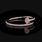 10K Gold Diamond Un Clou Bracelet
