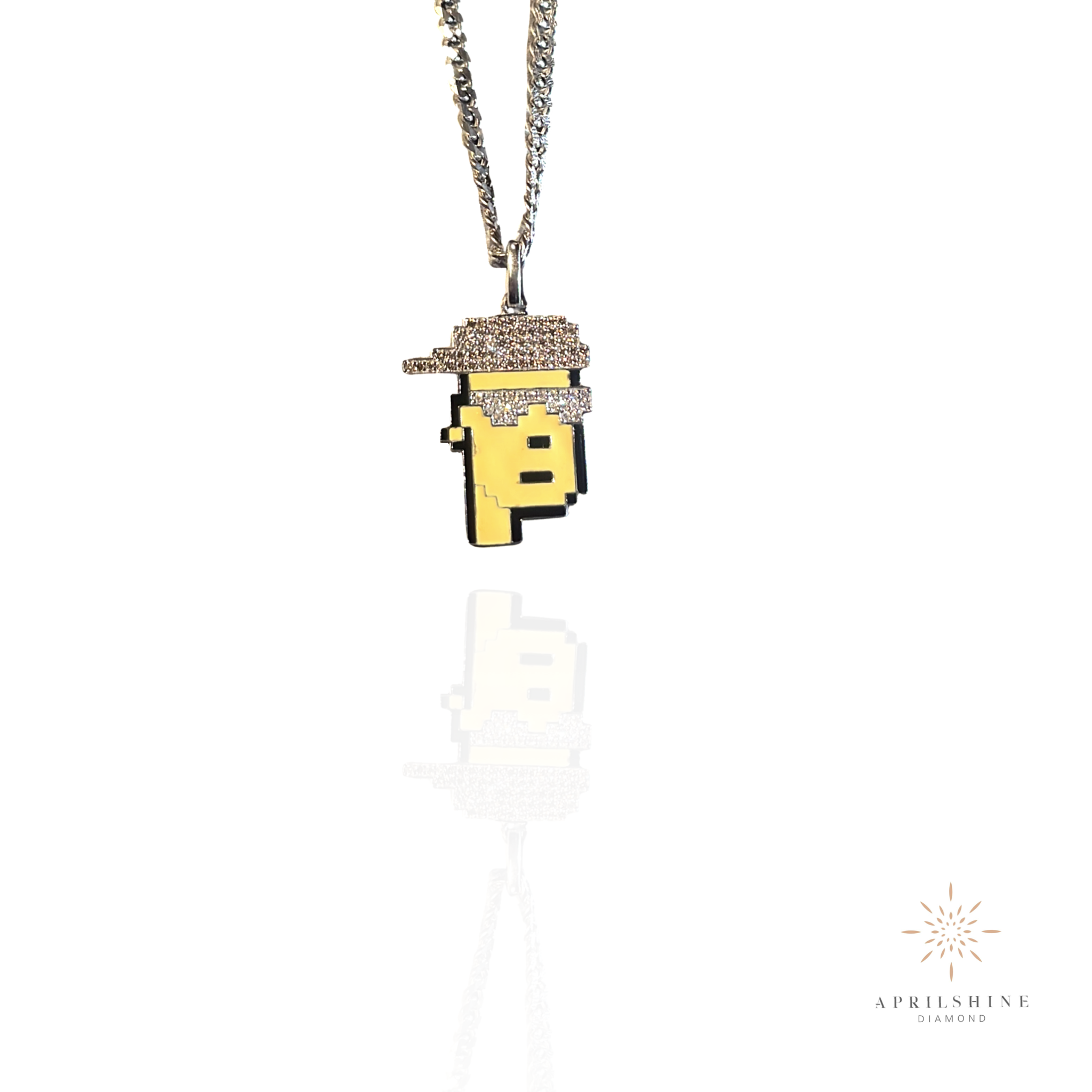 Crypto Punk NFT Diamond Pendant